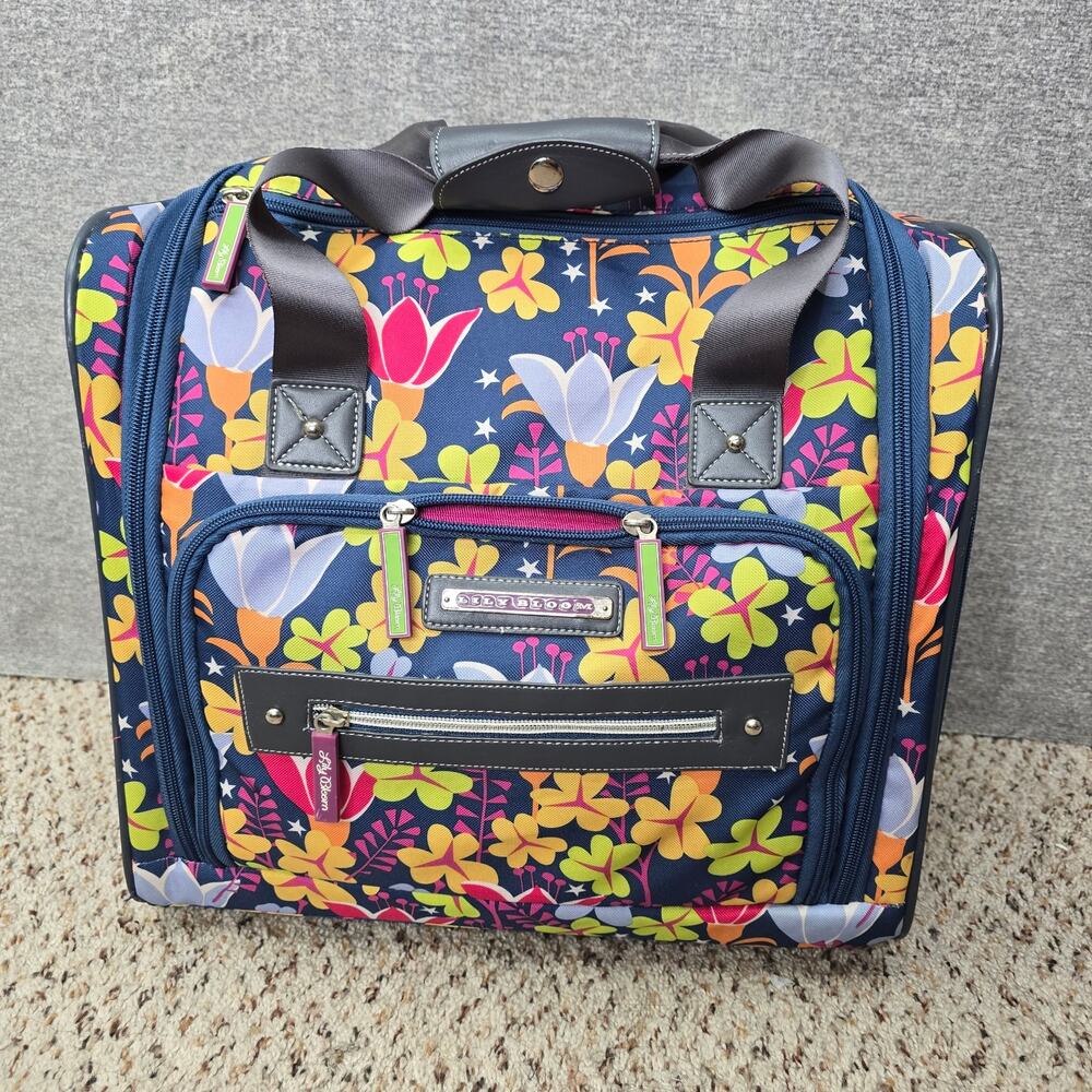 LILY BLOOM FLORAL  15" 2 WHEEL CARRY ON